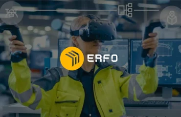 Jasa VR Smart Factory Depok dari ERFO MULTIMEDIA. Tingkatkan efisiensi pabrik dengan simulasi VR & Video AI.