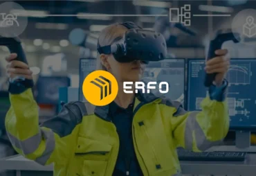 Jasa VR Smart Factory Depok dari ERFO MULTIMEDIA. Tingkatkan efisiensi pabrik dengan simulasi VR & Video AI.